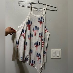 American Flag Cactus Blouse